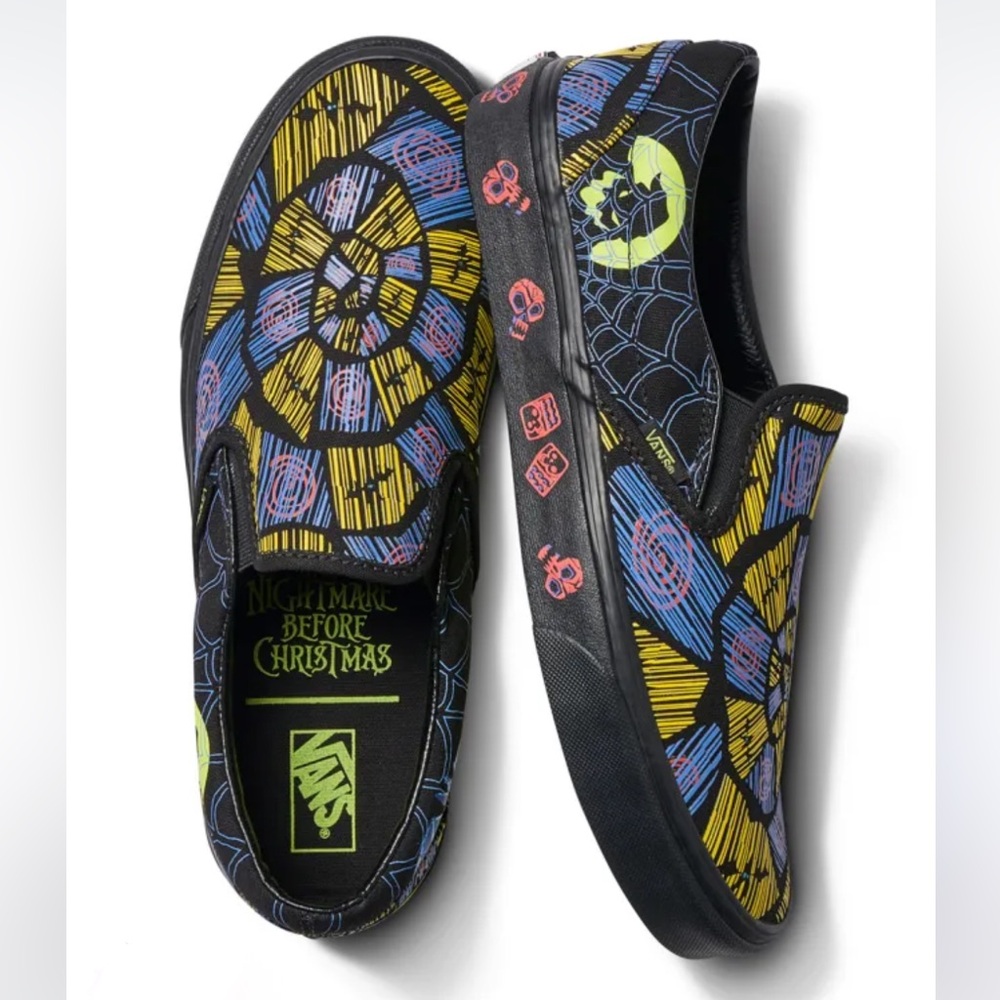 Vans X Nightmare Before Christmas Glow in the Dark Sneakers - Oogie Boogie
